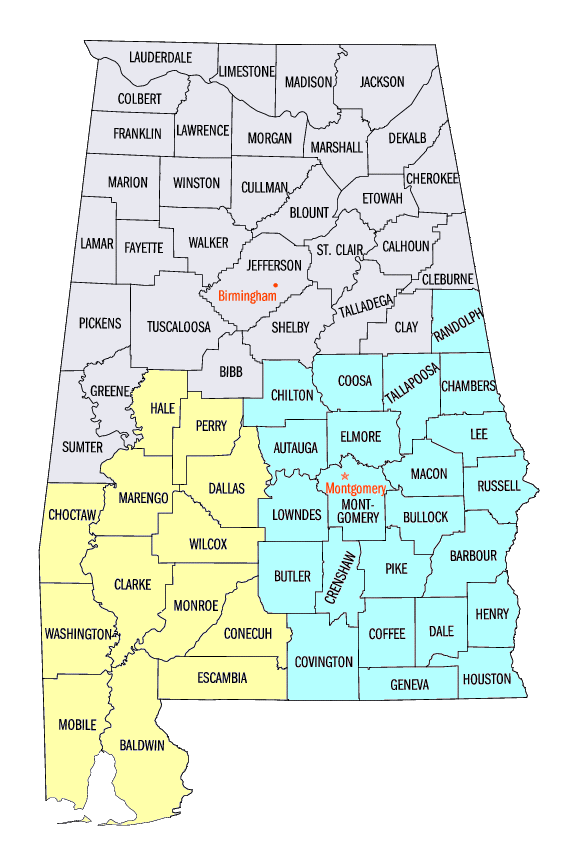 Alabama District Map