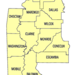 Alabama Southern District Map