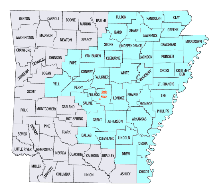 Arkansas District Map