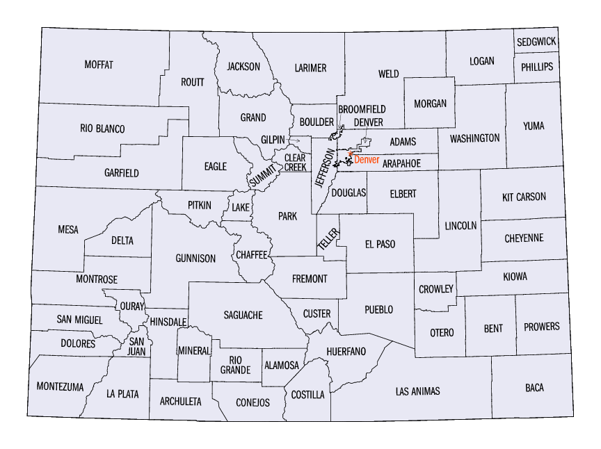 Colorado district map