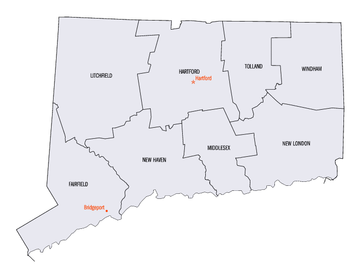 Connecticut District map