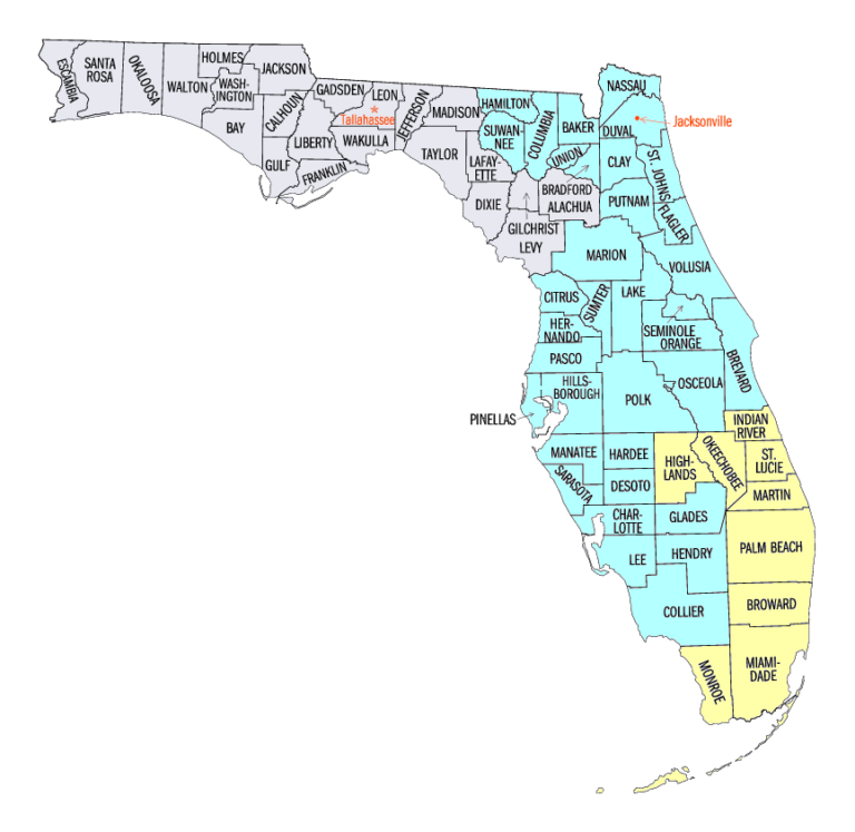 Florida District Map