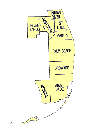 Florida Southern District map