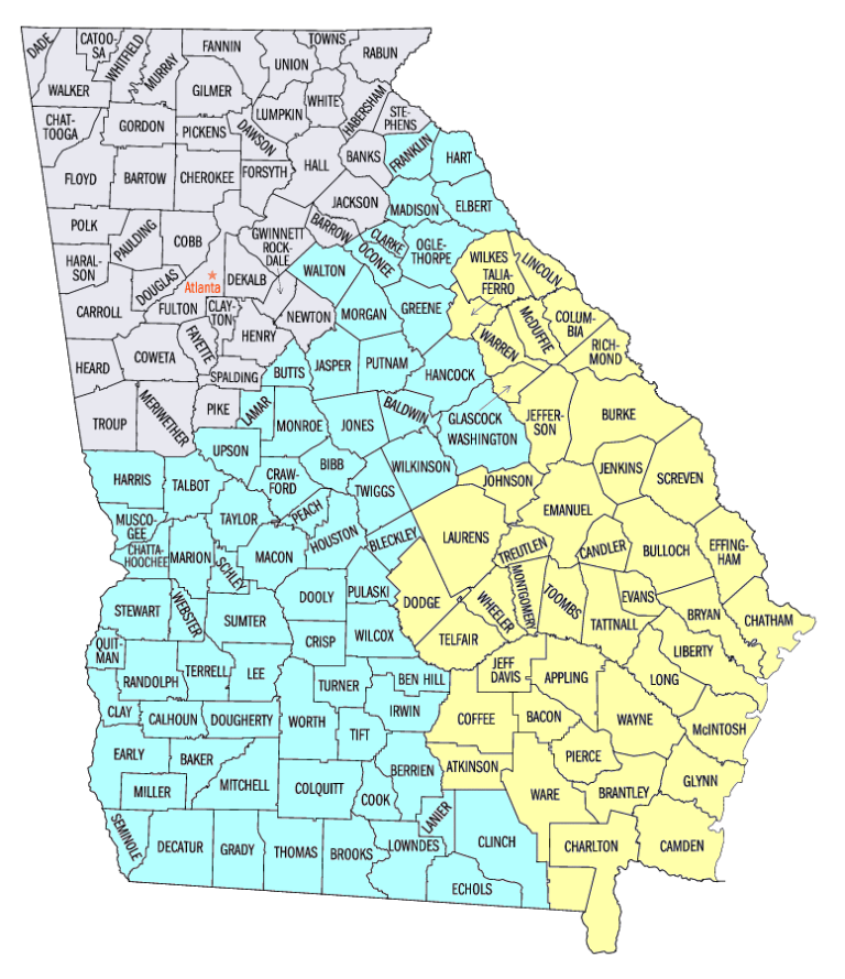 Georgia district map