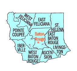 Louisiana Middle District map