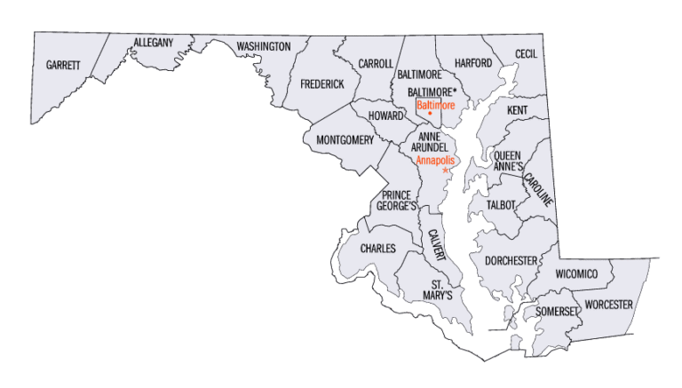 Maryland District map