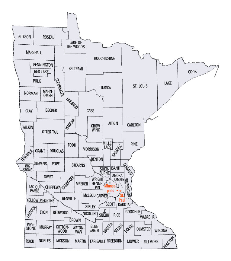 Minnesota District map