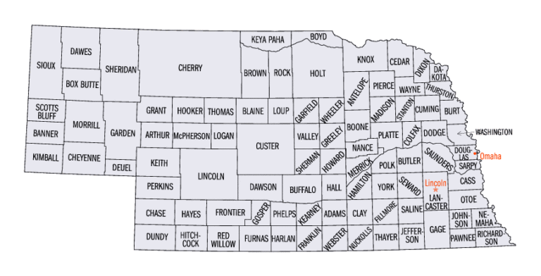 Nebraska District map