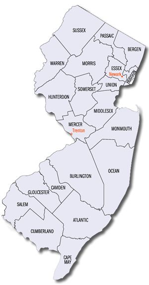 New Jersey district map