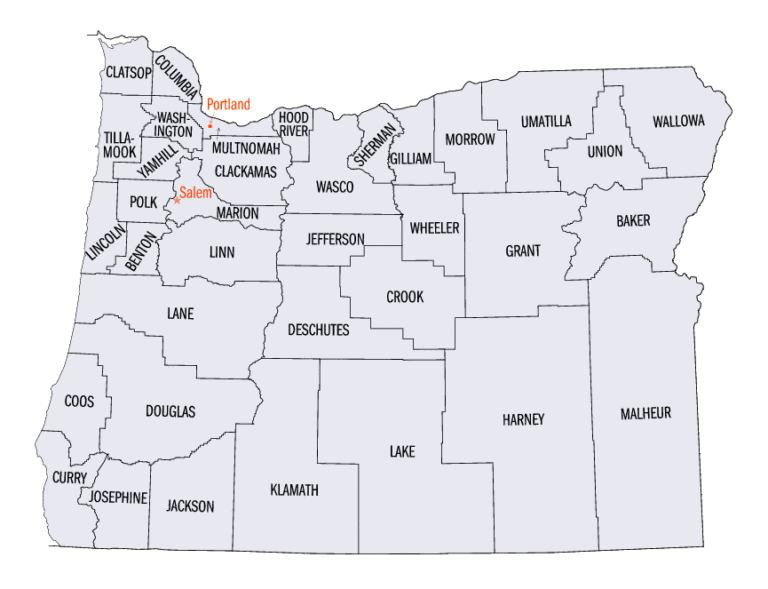 Oregon district map
