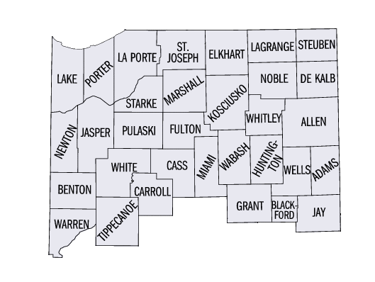 Indiana Northern District map