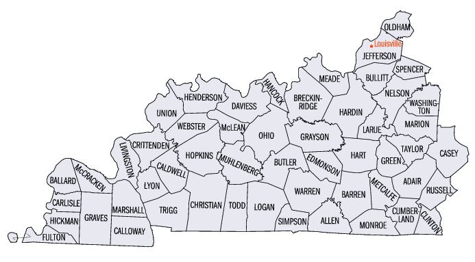 Kentucky Western District map