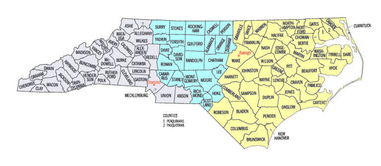 North Carolina District Map