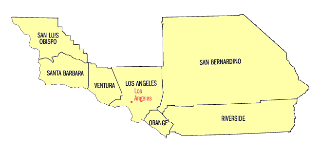 California Central District map