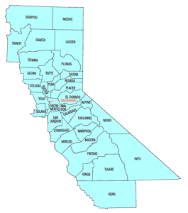 California Eastern District map