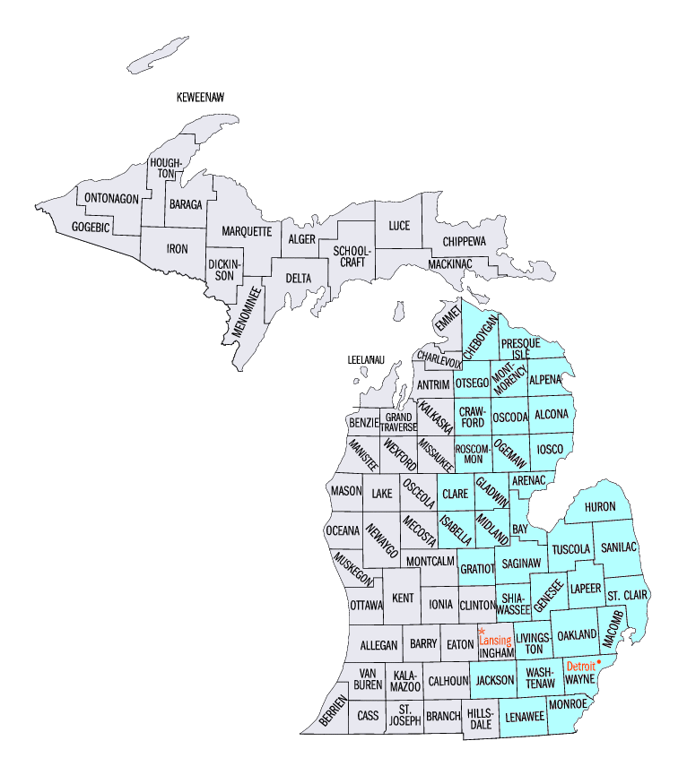Michigan District Map