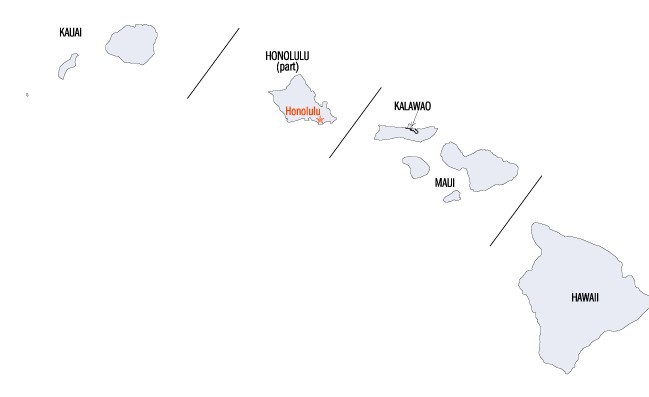 Hawaii district map