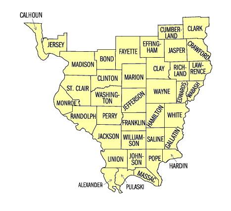 Illinois Southern District map