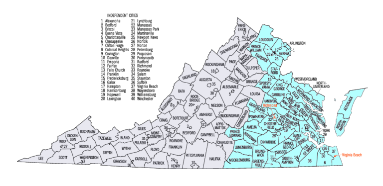 Virginia District Map