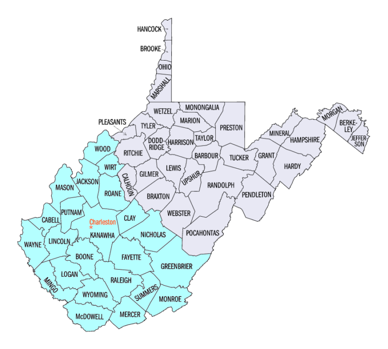 West Virginia District Map