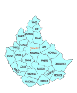 West Virginia Southern District map