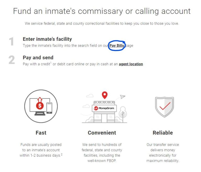 How to Send Money to a Federal Inmate PROBATION INFORMATION NETWORK