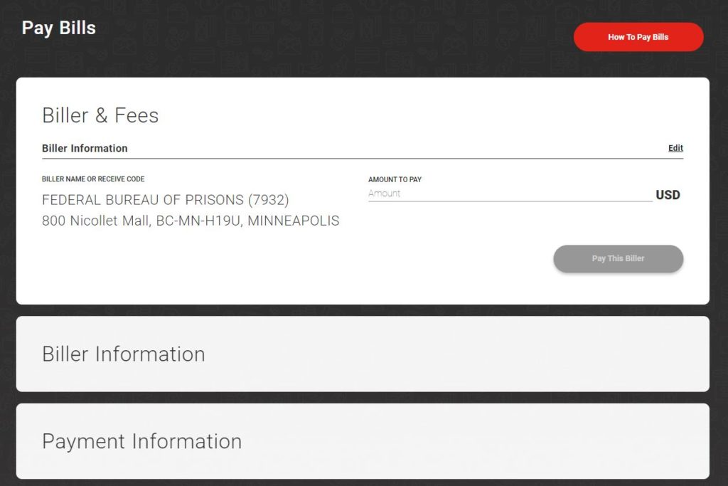 How to Send Money to a Federal Inmate PROBATION INFORMATION NETWORK